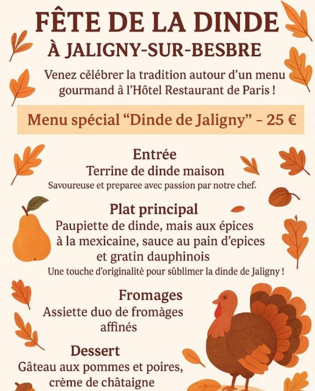 Hôtel - Restaurant De Paris - restaurant JALIGNY-SUR-BESBRE - Restaurant Jaligny sur Besbre