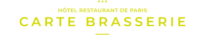 Carte Brasserie - Hôtel - Restaurant De Paris - restaurant JALIGNY-SUR-BESBRE